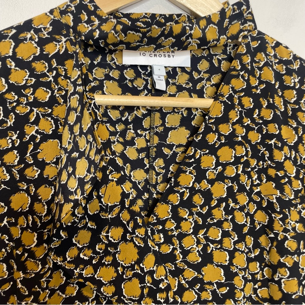 Derek Lam 10 Crosby Alexis Rose Schitts Creek Silk Floral Mini Shift Dress - Picture 9 of 13